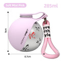 Compact dog water bottle with built-in drinking cup
