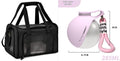Pink and blue SipGo dog water bottle options