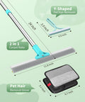 Reusable carpet rake, hand scraper and grooming glove set