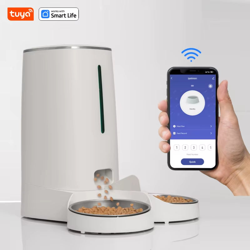 Pawfect Care DuoFeed 4L smart pet feeder with dual bowls