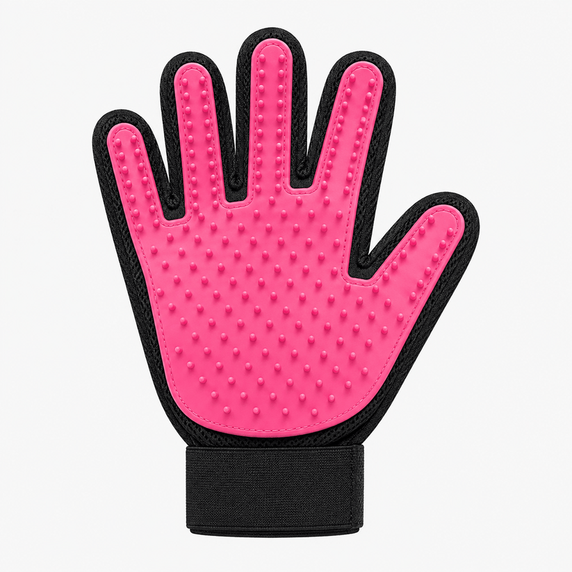 Pink Pawfect Care GroomEase grooming glove