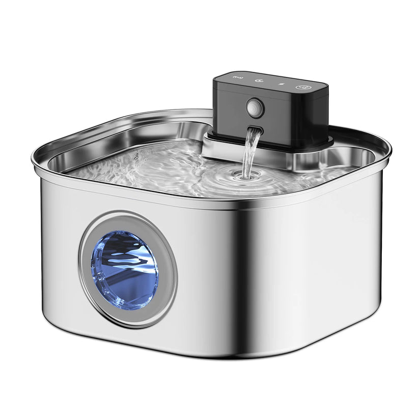 3.2L Automatic Stainless Steel Cat Water Fountain – photo 9