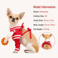 HoopHero basketball pet costume size guide from XS to XL