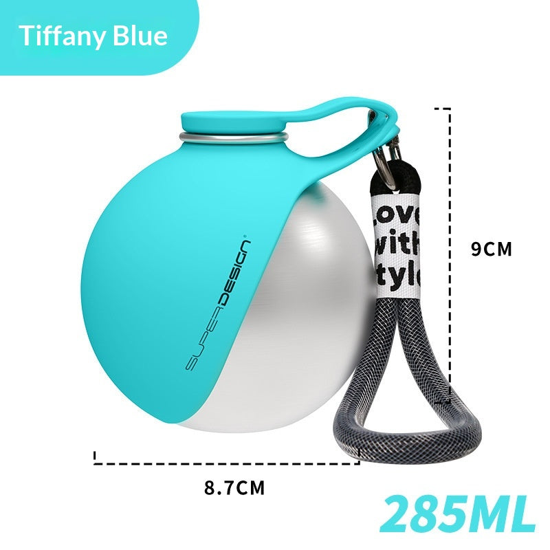 SipGo stainless steel pet water bottle for travel