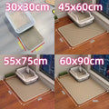 Double-layer litter mat that traps loose cat litter